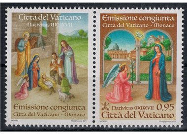 VATICANO 2017 Natale (da libretto) MNH**