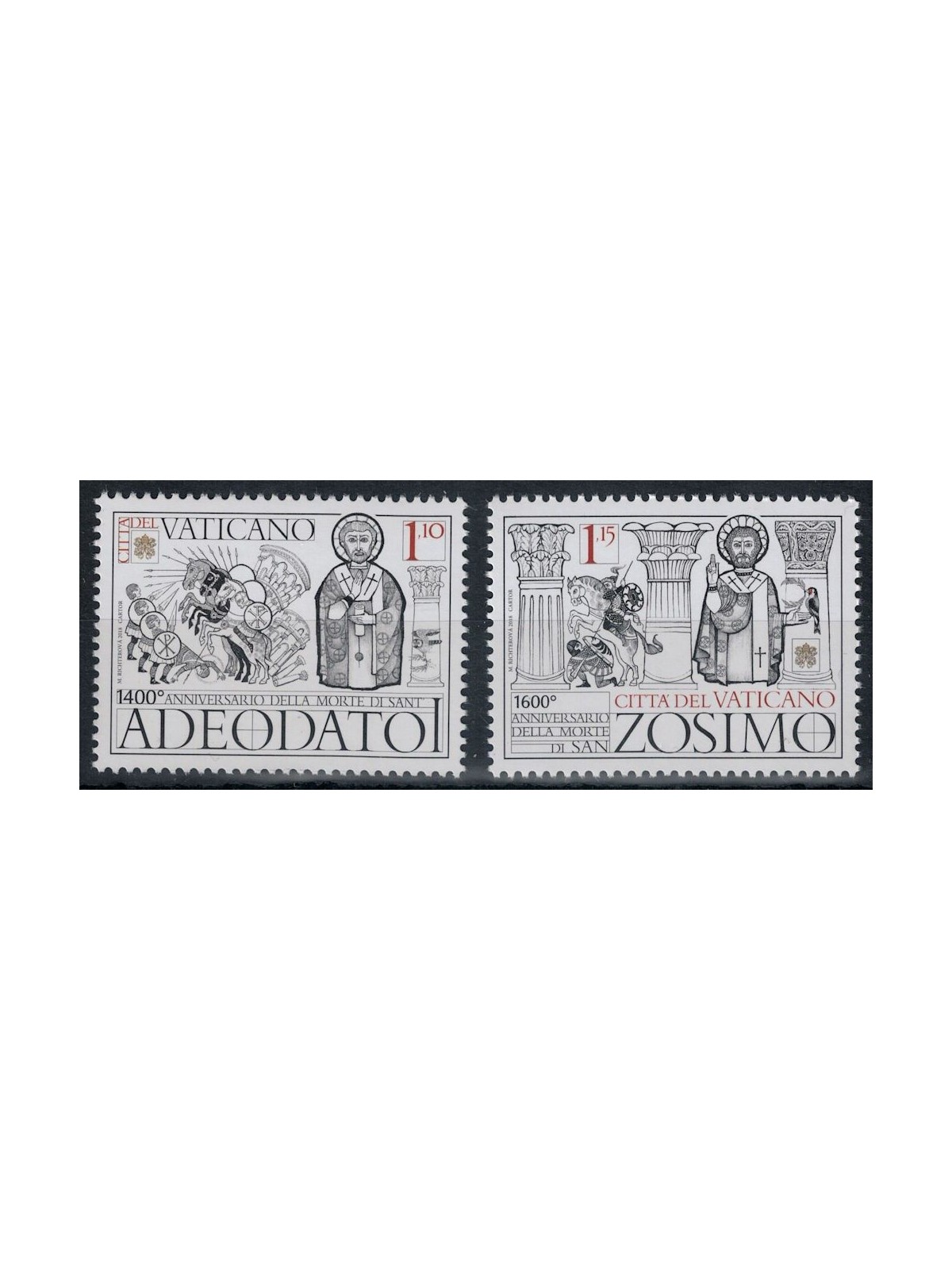 VATICAN 2018 Popes and Saints 2v MNH**