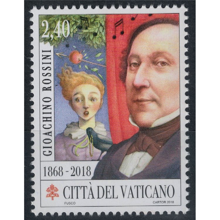VATICANO 2018 Gioachino Rossini MNH**