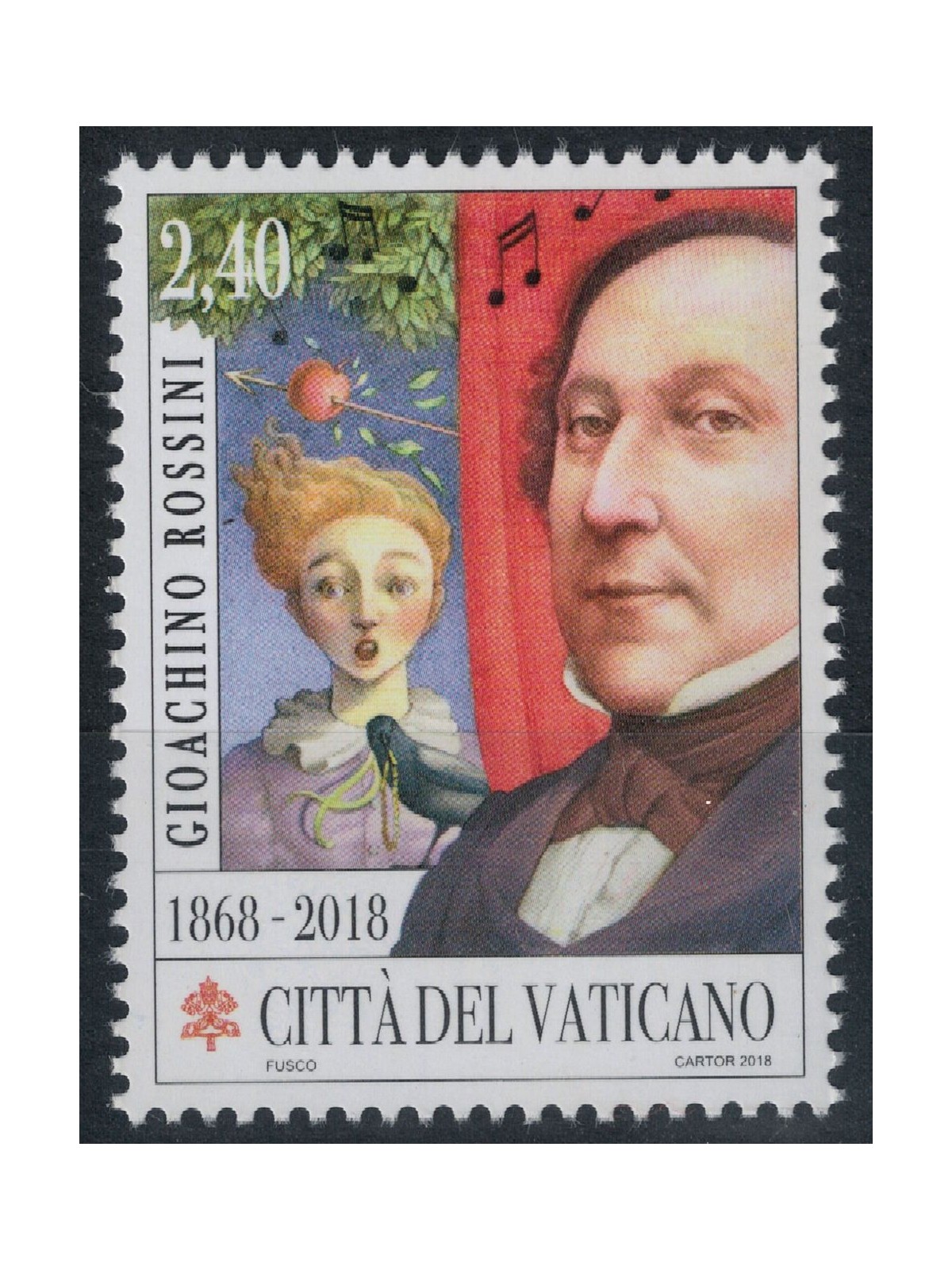 VATICANO 2018 Gioachino Rossini MNH**