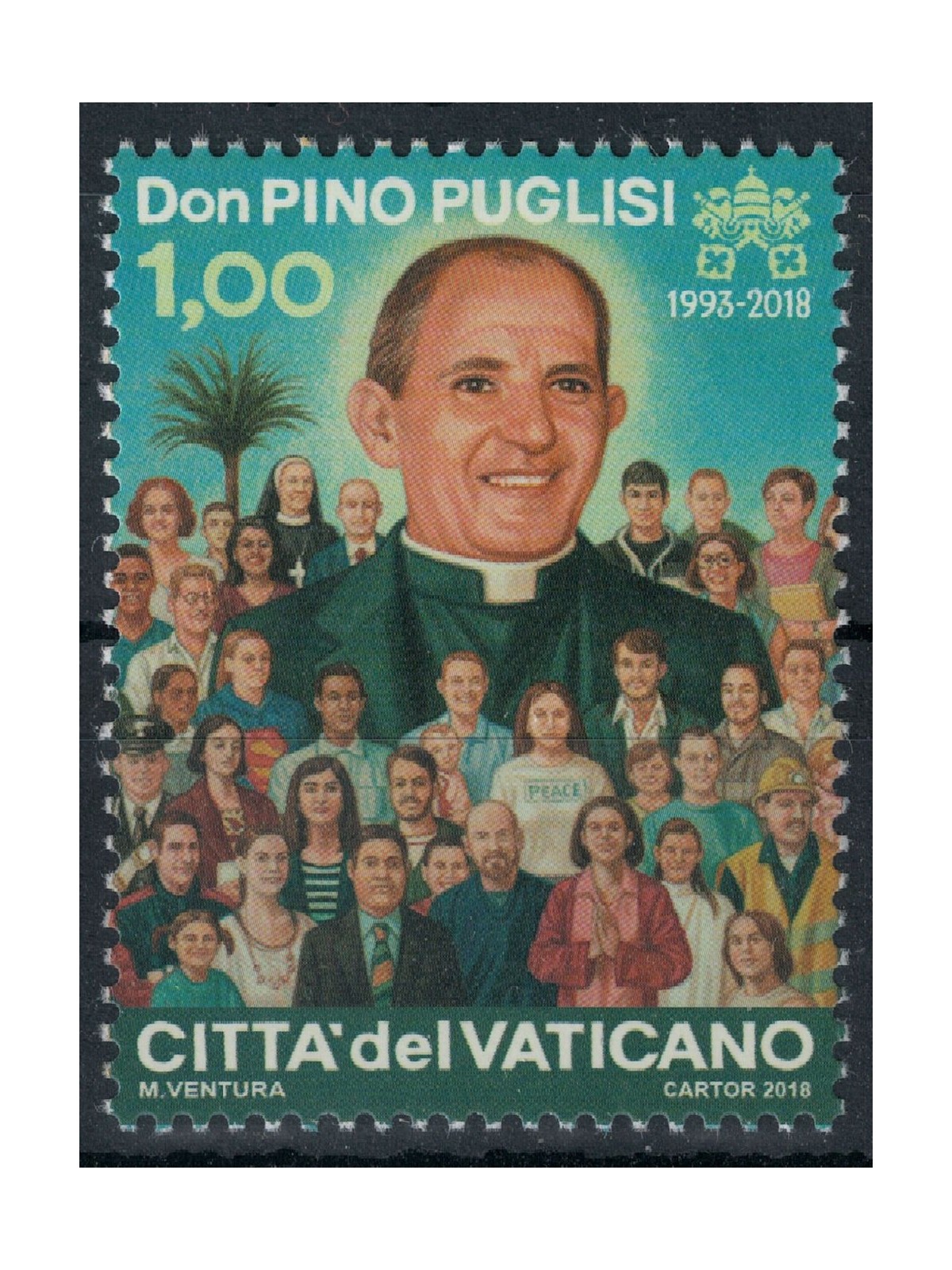 VATICANO 2018 Don Pino Puglisi MNH**