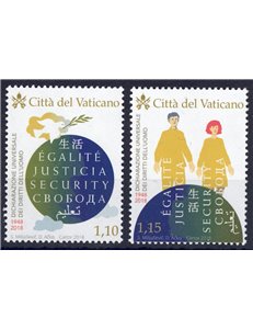 VATICAN 2018 Human Rights 2v MNH**