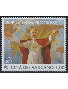 VATICANO 2017 Enciclica Populorum Progressio MNH**