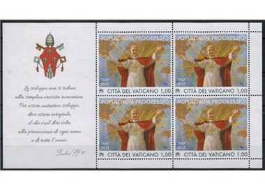 VATICANO 2017 Enciclica Populorum Progressio MF MNH**