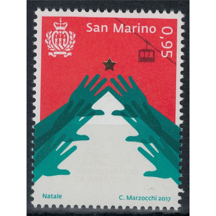 SAN MARINO 2017 Christmas MNH**