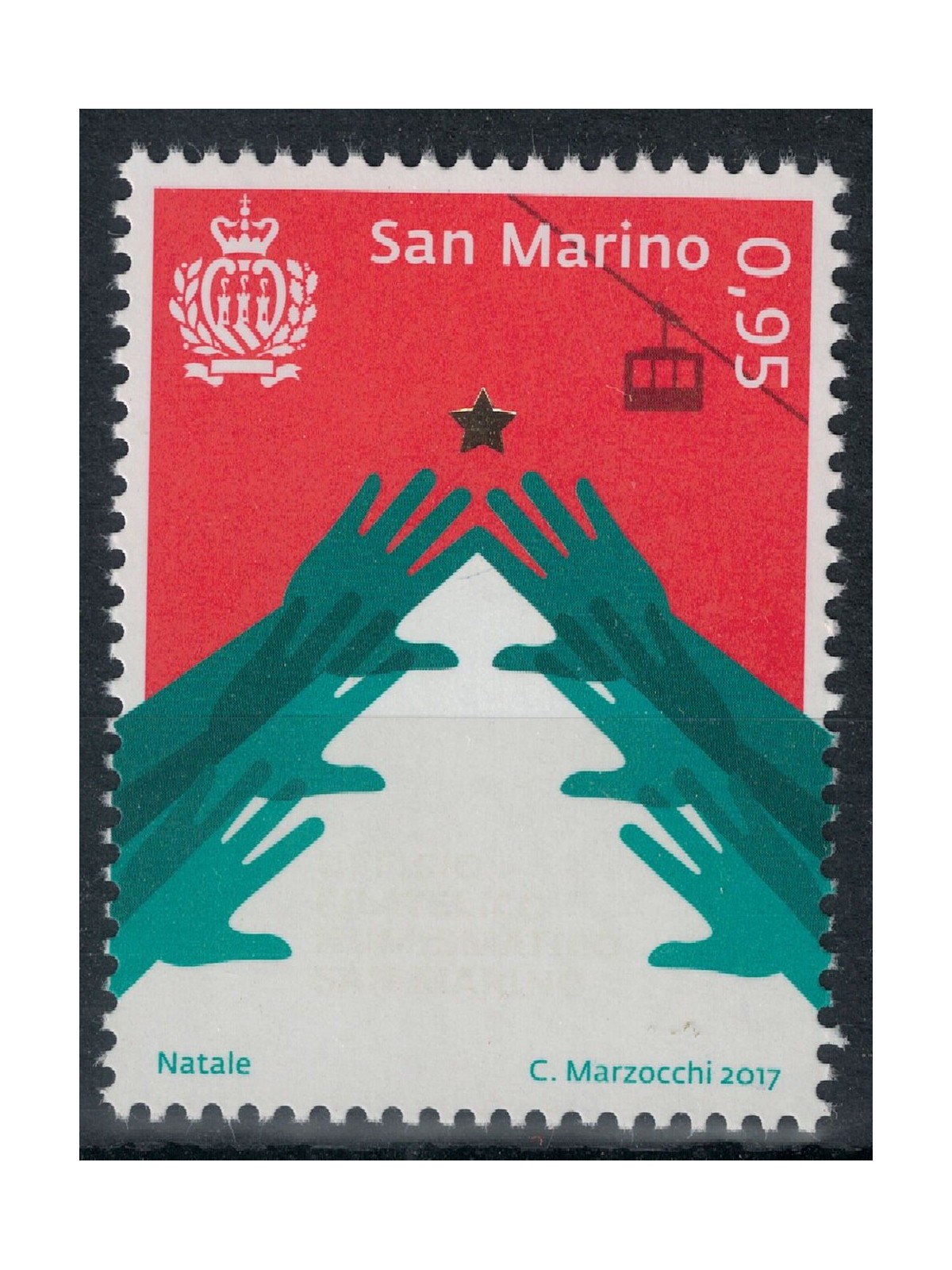 SAN MARINO 2017 Christmas MNH**