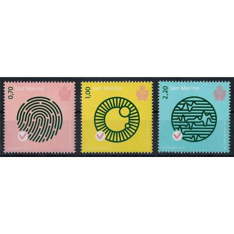 SAN MARINO 2017 The password is you 3v MNH**