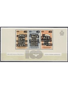 SAN MARINO 2018 Prima Guerra Mondiale BF MNH**