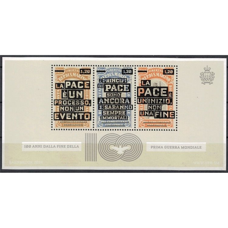 SAN MARINO 2018 First World War s/s MNH**