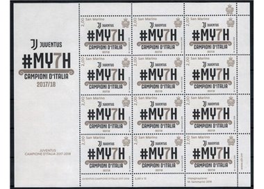 SAN MARINO 2018 Juventus Campione d'Italia MF MNH**