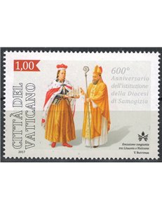 VATICAN 2017 Diocese of Samogitia MNH**