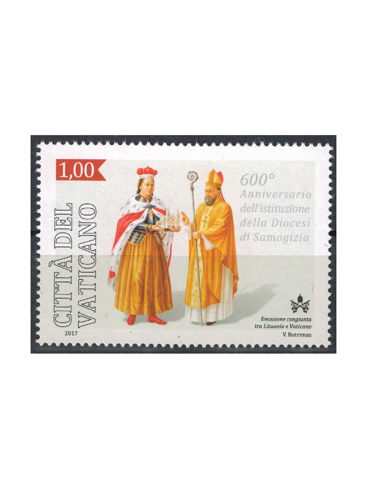 VATICAN 2017 Diocese of Samogitia MNH**
