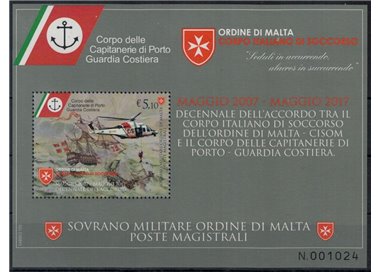 SMOM 2017 Agreement between Cisom and the Coast Guard s/s MNH**
