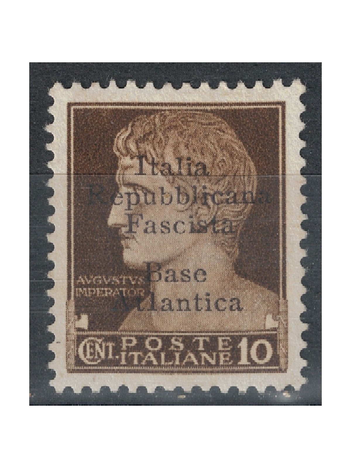 ATLANTIC BASE 1943 Fascist Republican Italy (5 lines) 10c MH*