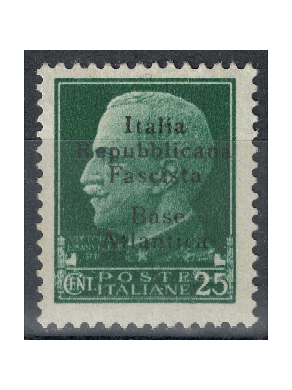 ATLANTIC BASE 1943 Fascist Republican Italy (5 lines) 25c MH*