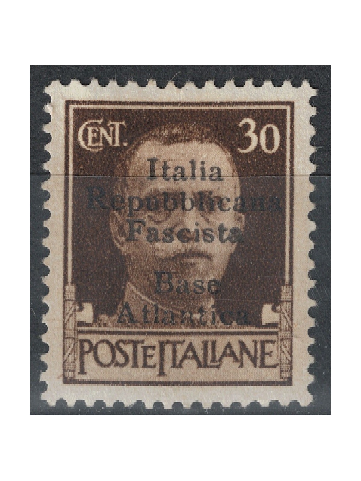 ATLANTIC BASE 1943 Fascist Republican Italy (5 lines) 30c MH*