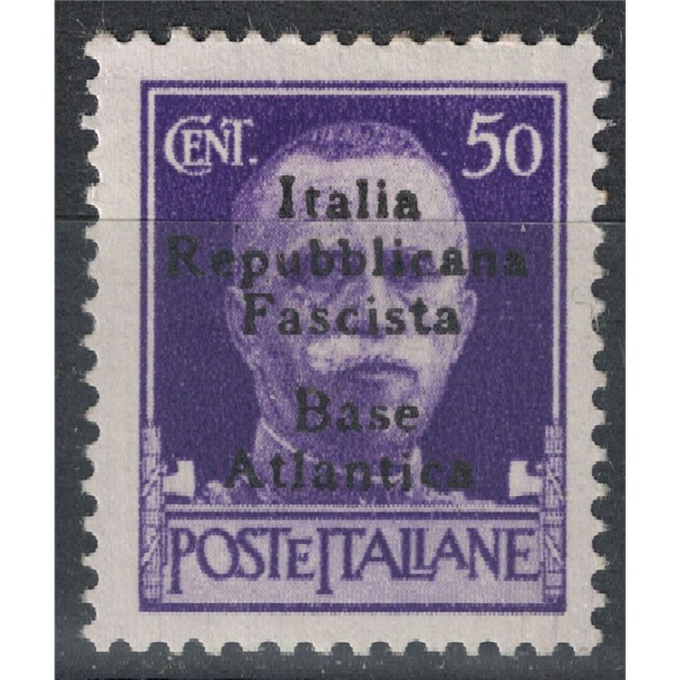 ATLANTIC BASE 1943 Fascist Republican Italy (5 lines) 50c MH*
