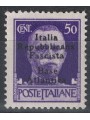 BASE ATLANTICA 1943 Italia Repubblicana Fascista (5 righe) 50c MH*