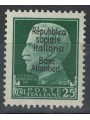 BASE ATLANTICA 1944 Repubblica Sociale Italiana (5 righe) 25c MH*