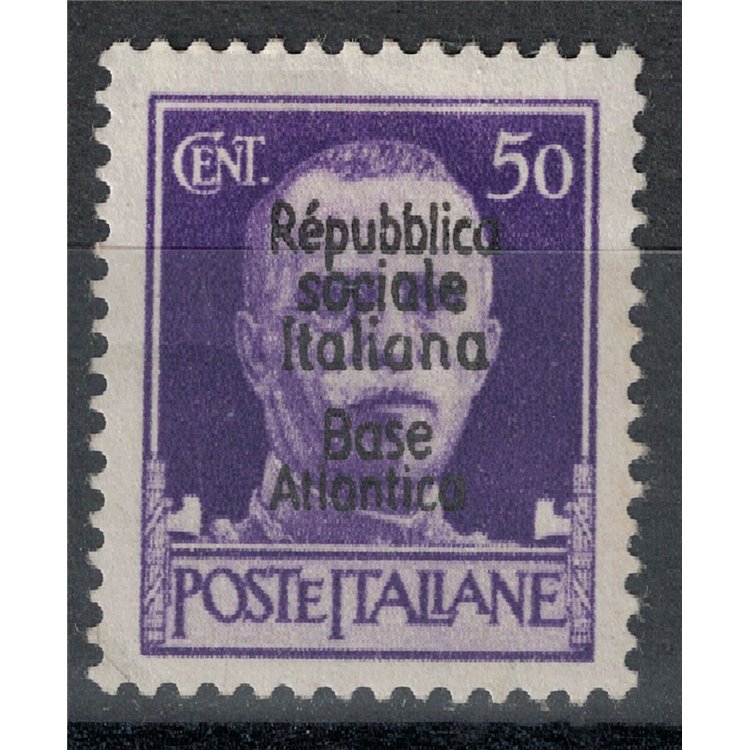 ATLANTIC BASE 1944 Italian Social Republic (5 lines) 50c MH*