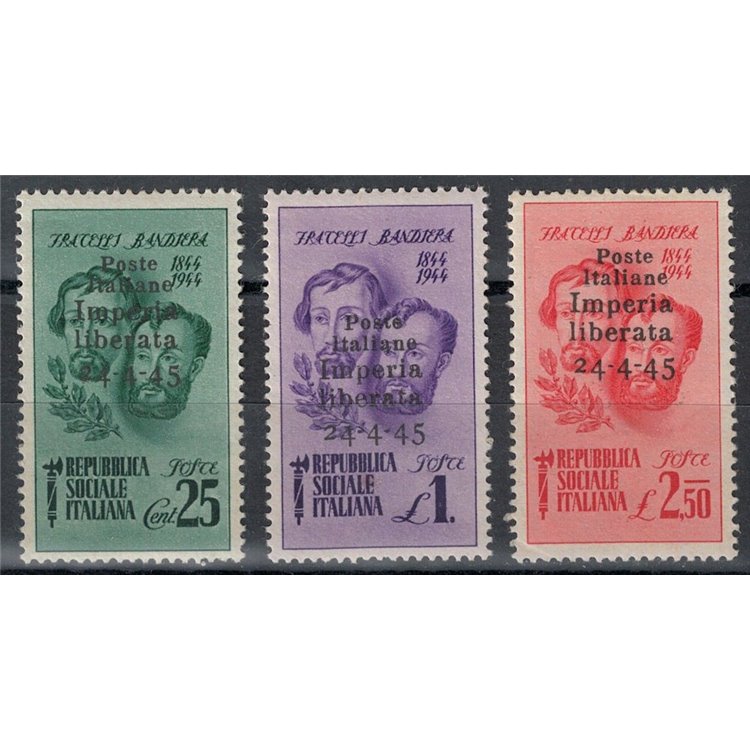 IMPERIA 1945 Brothers Flag 3v MH*