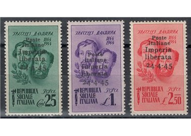 IMPERIA 1945 Fratelli Bandiera 3v MH*