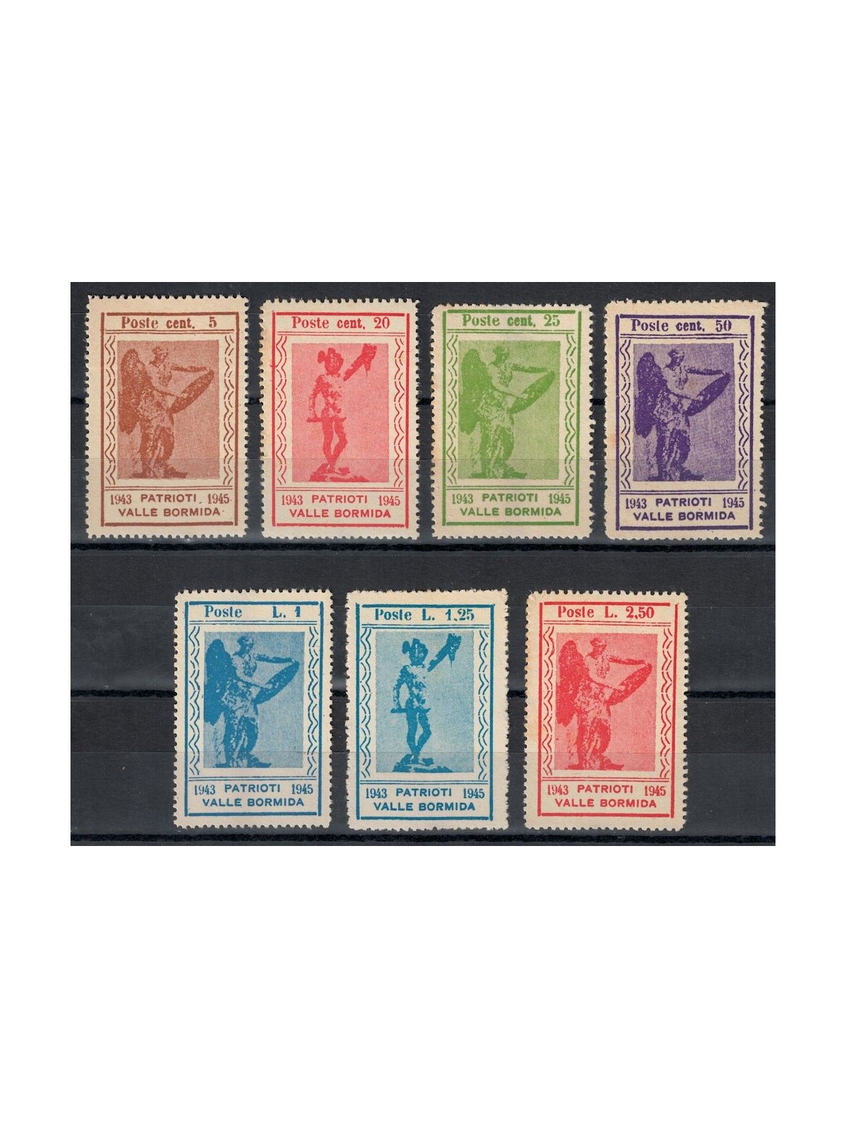 VALLE BORMIDA 1945 Figure allegoriche 7v MNG