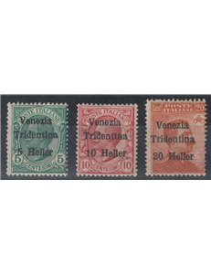 TRENTINO 1919 Venezia Tridentina 3v MH*