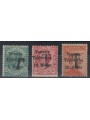 TRENTINO (BZ1) 1918-19 Venezia Tridentina (T in black) 3v MH*