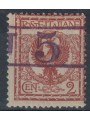 TRENTINO (BZ3) 1918-19 Floreale 2c rosso bruno (T con cifra orizzontale violetto) MH* ©
