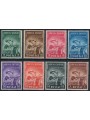 ALBANIA (OCC. ITALIANA) 1943 Pro opere anti tubercolari 8v MH*