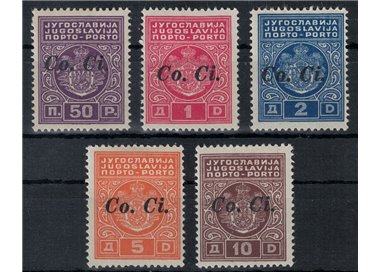 LJUBLJANA 1941 Postage Due (Co.Ci.) 5v MH*