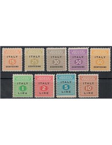 ITALY KINGDOM 1943 Allied Military Postage (Sicily) 9v MNH**