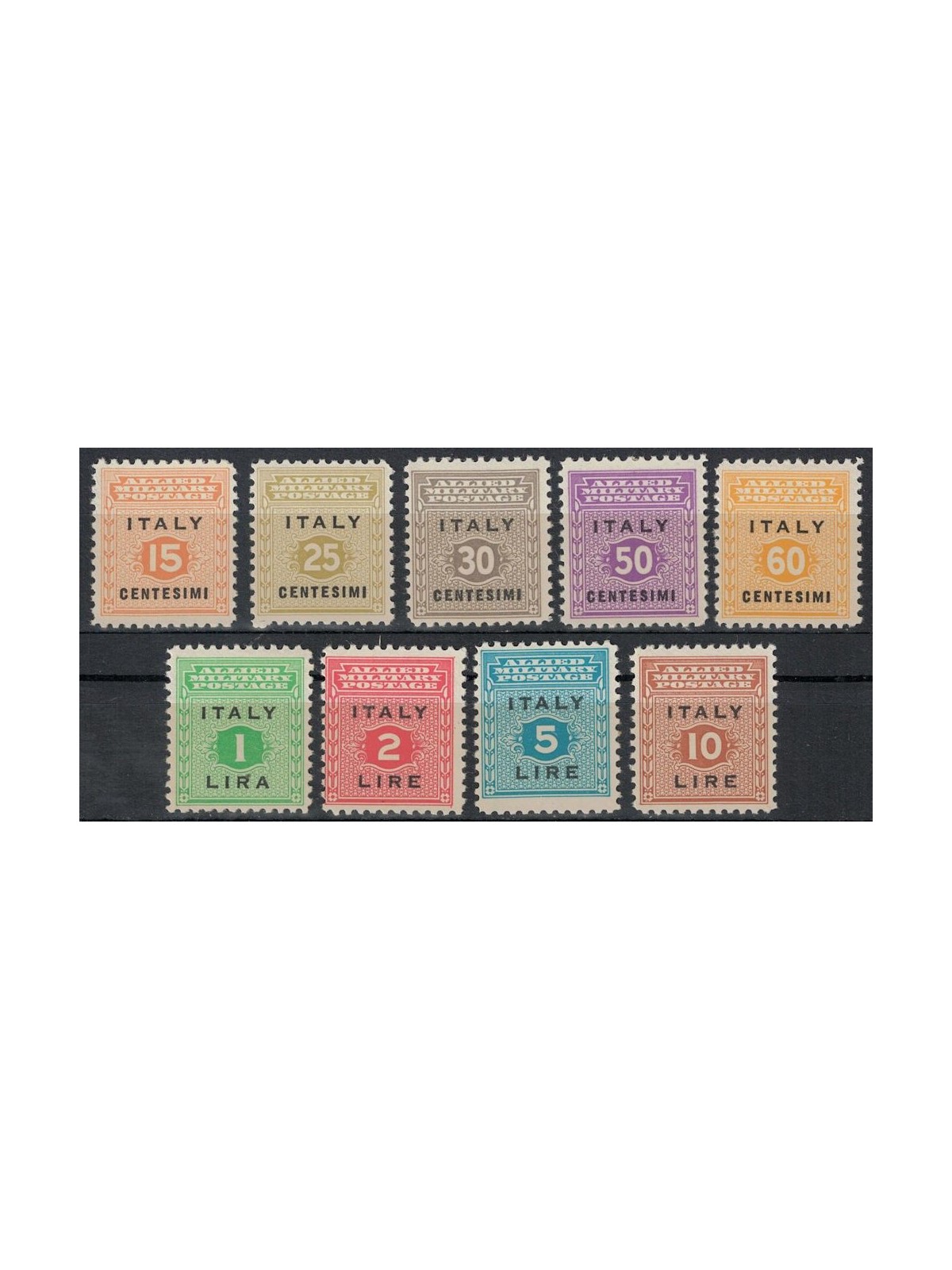ITALIA REGNO 1943 Allied Military Postage (Sicilia) 9v MNH**