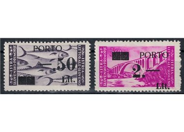 ISTRIA - SLOVENIAN COAST 1946 Postage Due Tag II 2v MH*