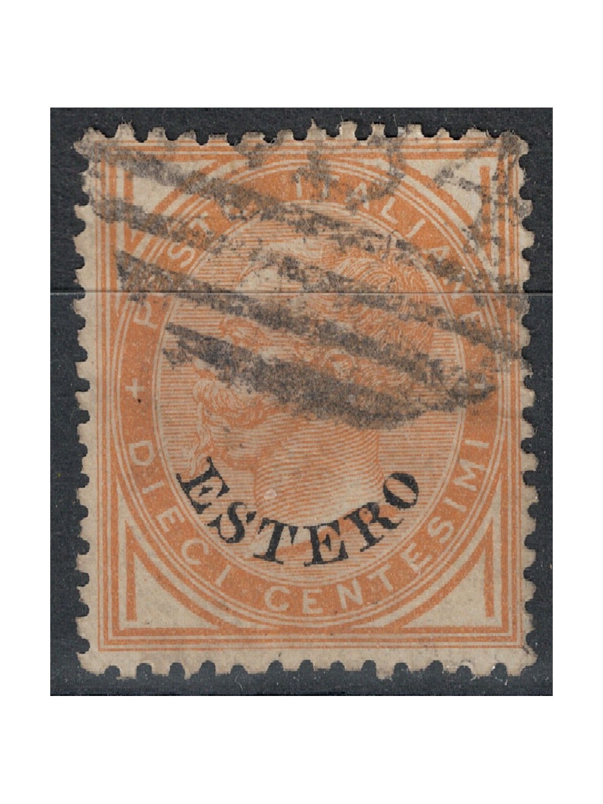 POSTAL OFFICE GENERAL ISSUES 1874 Ordinary series (10c ochre) us
