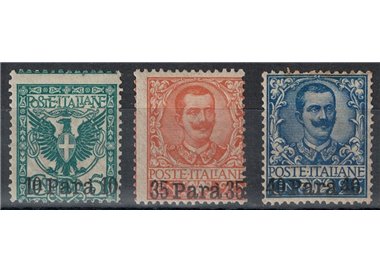 LEVANTE (ALBANIA) 1902 Ordinary series (without ALBANIA) 3v MH*