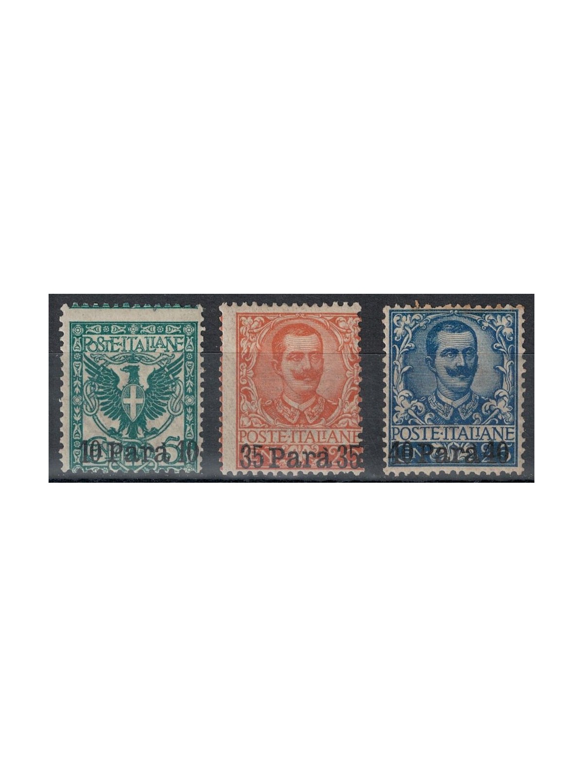 LEVANTE (ALBANIA) 1902 Ordinary series (without ALBANIA) 3v MH*
