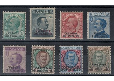 LEVANTE (VALONA) 1909-11 Ordinary series 8v MH*