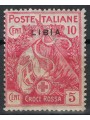 LIBIA 1915-16 Croce Rossa 10c + 5c rosa (soprastampa sottile) MH*