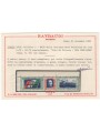 ITALIA REGNO 1933 Volo di Ritorno New York - Roma MNH** ©