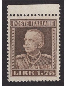 ITALIA REGNO 1929 Vittorio Emanuele III (£ 1,75 dent. 13½) MNH** ©