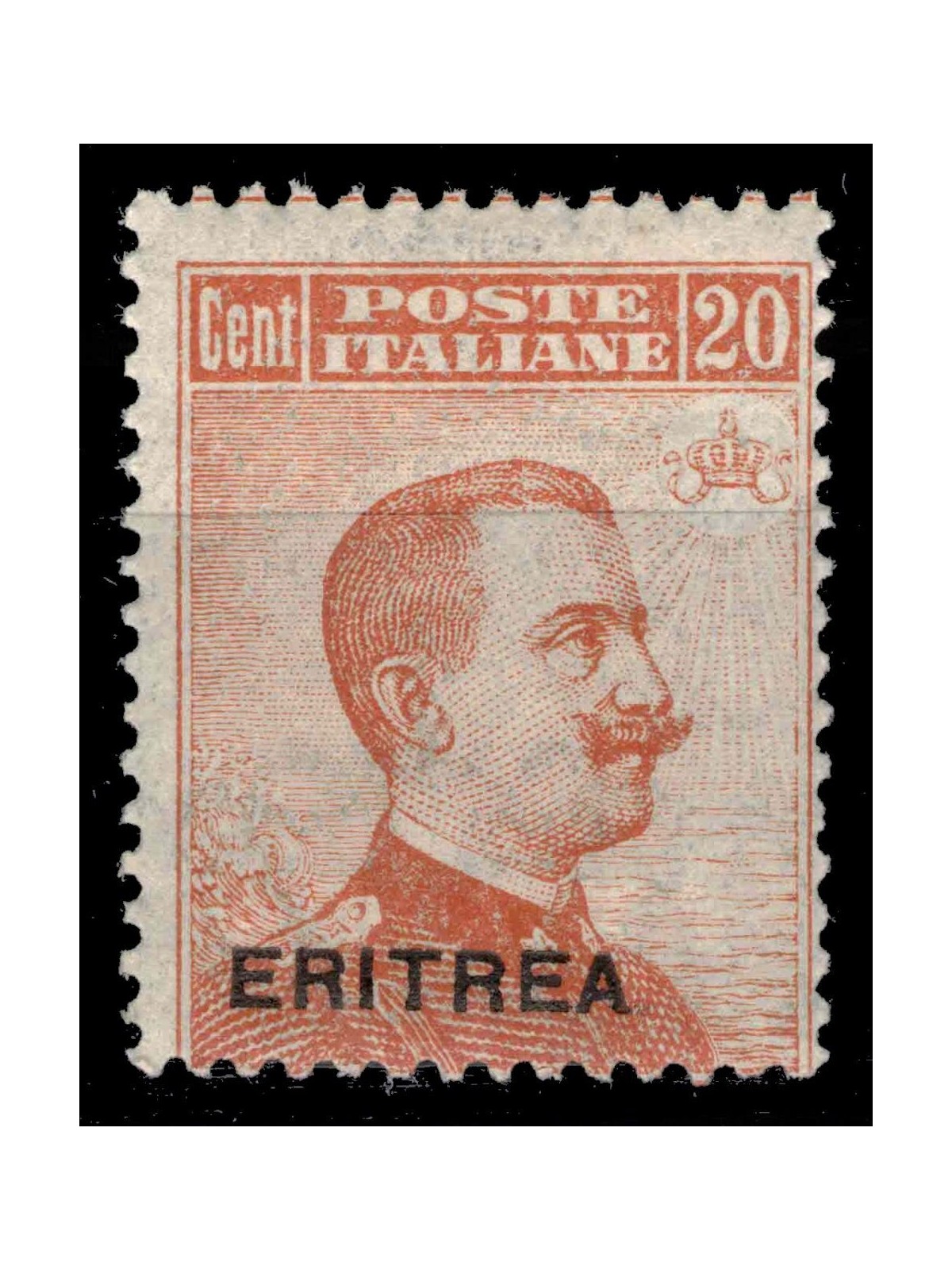 ERITREA 1919 Michetti Variety 20c Orange (Double Overprint) MNH**
