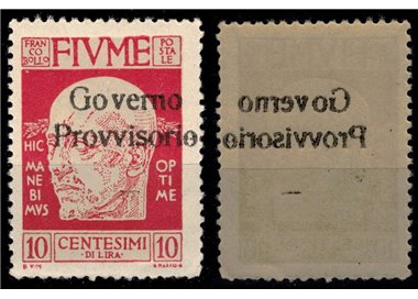 RIVER 1921 Variety 10c Provisional Government (Decal) MNH**