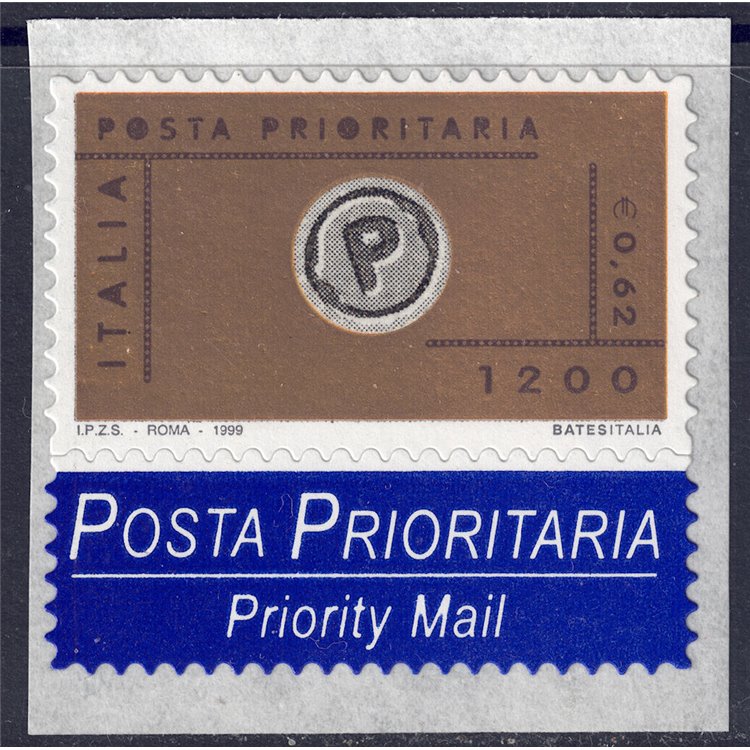 ITALY 1999 Priority mail €0.62 - £1,200 MNH**