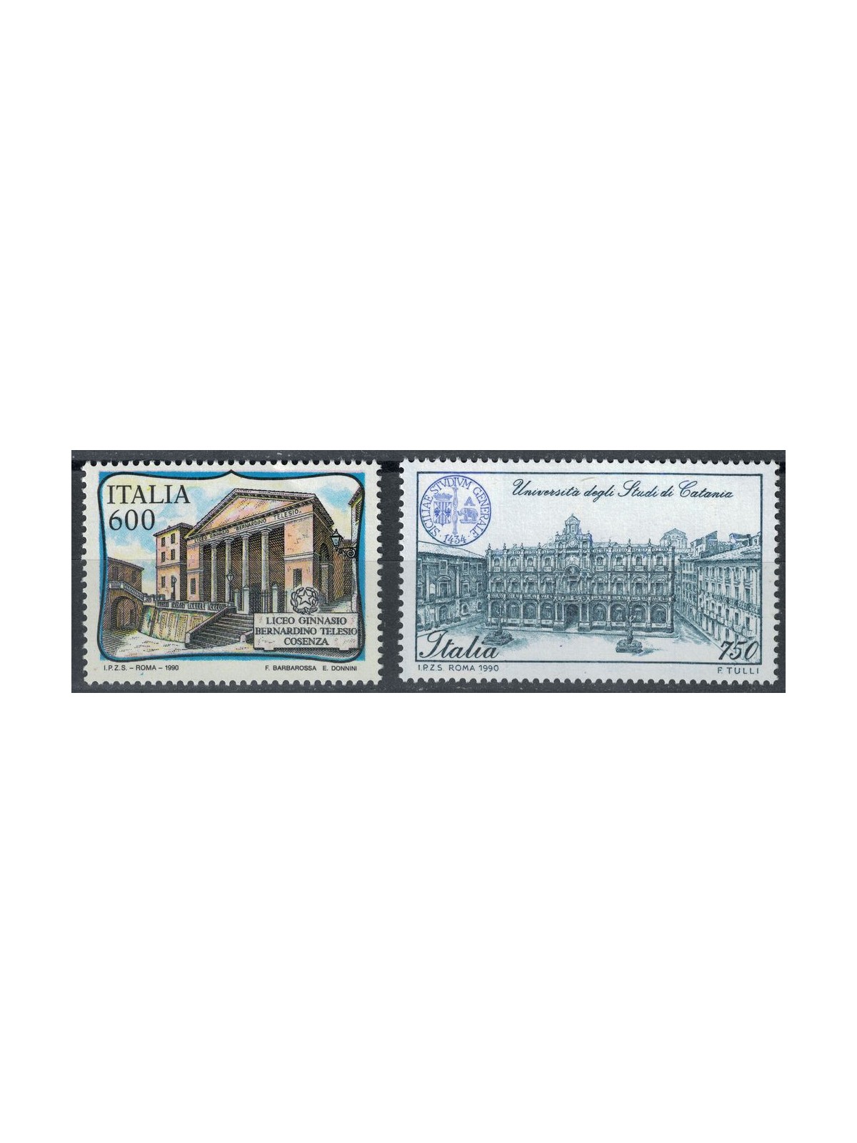 ITALY 1990 Italian Schools 2v MNH**