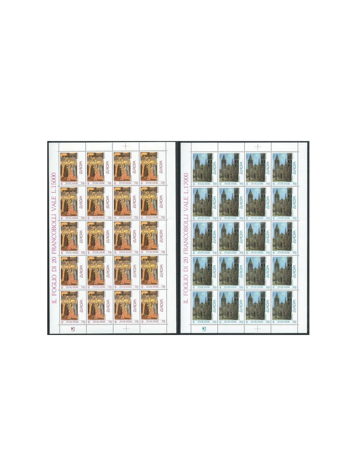 VATICAN 1993 Europe 2 m/s MNH**