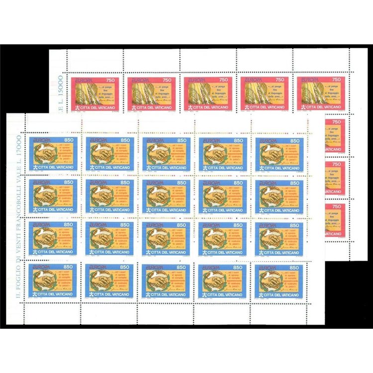 VATICANO 1995 Europa 2 MF MNH**