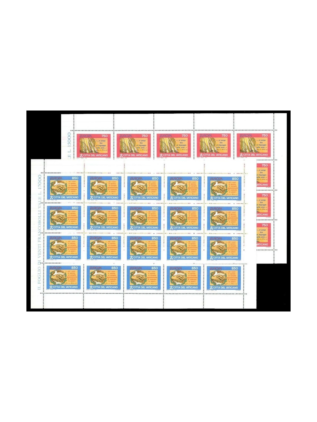 VATICAN 1995 Europe 2 m/s MNH**