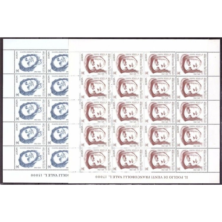 VATICANO 1996 Europa 2 MF MNH**